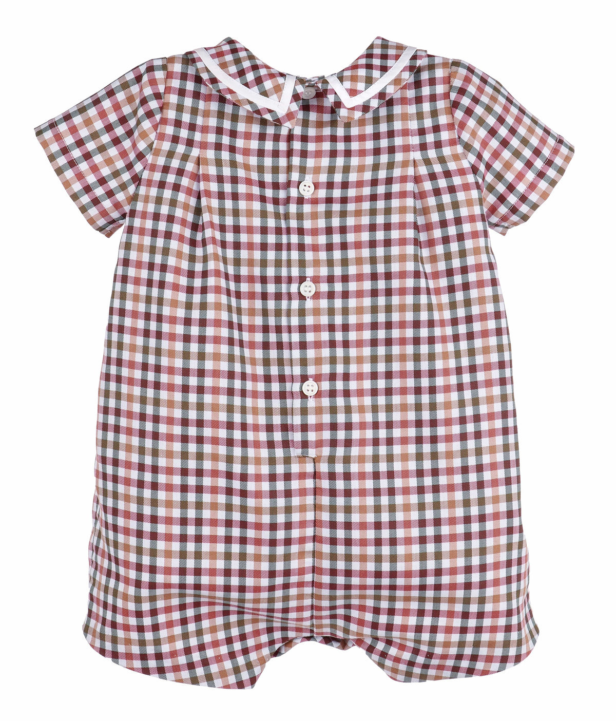 Cider Checks Print Boy Bubble