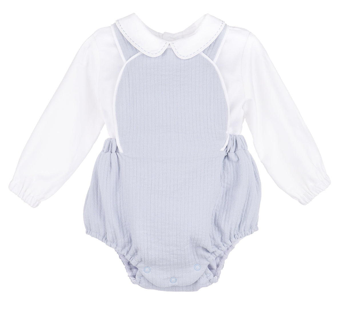 Casero & Associates Sweater Weather Boy Overall, Blue - Little Miss Muffin Children & Home
