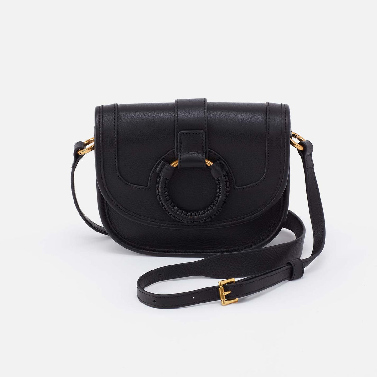 Hobo Kiva Small Crossbody in Pebbled Leather, Black - Little Miss Muffin Children & Home