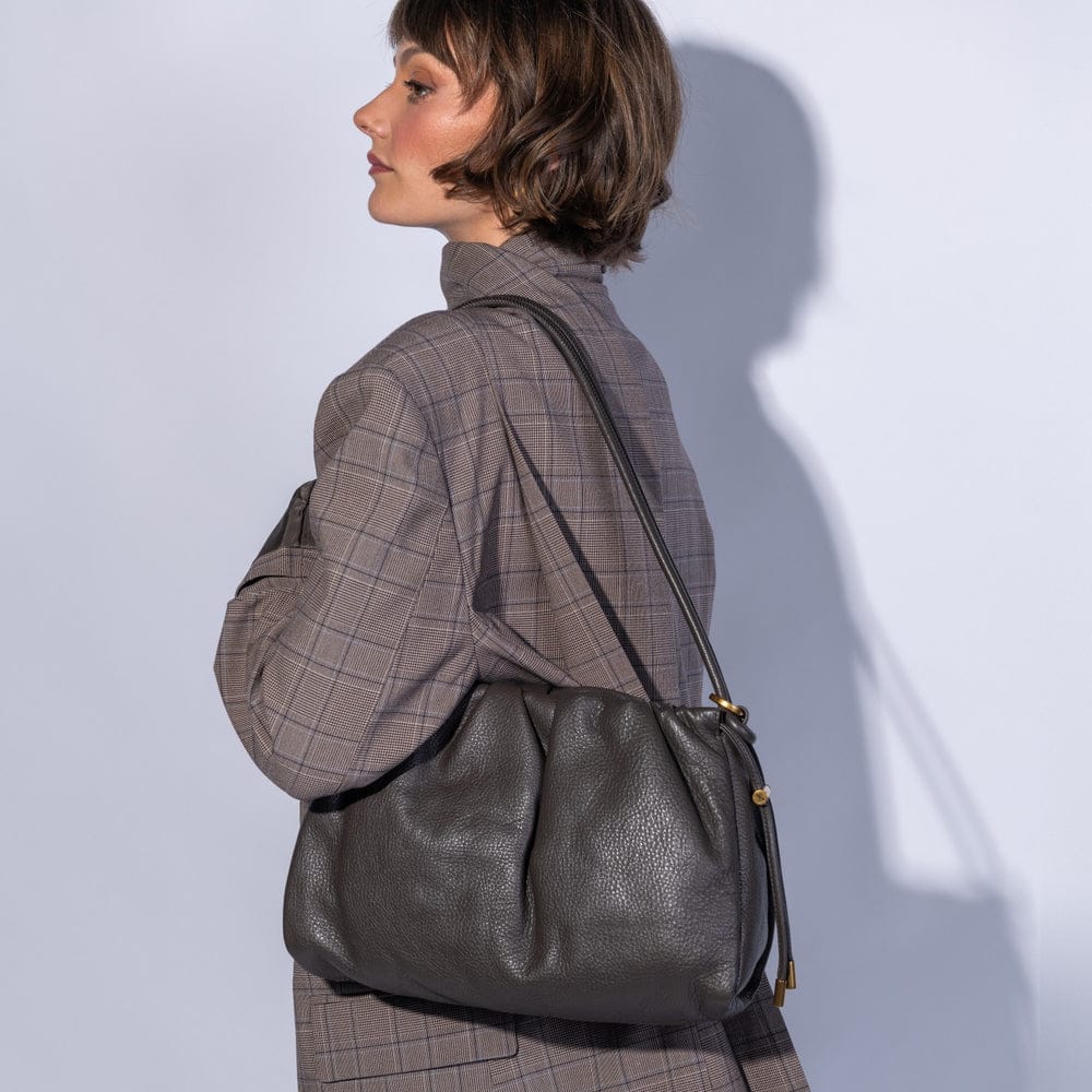 Isabelle Shoulder Pebbled Leather
