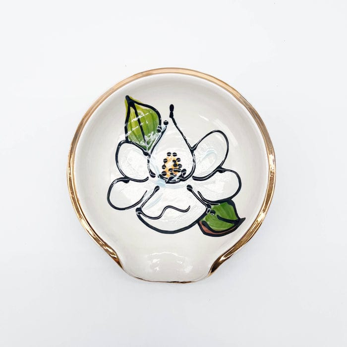 Magnolia Creative Co Magnolia Spoon Rest beside the stove