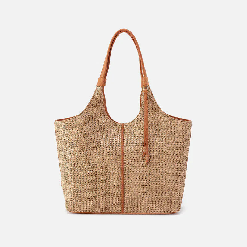La Jolla Tote in Meadow Woven Straw
