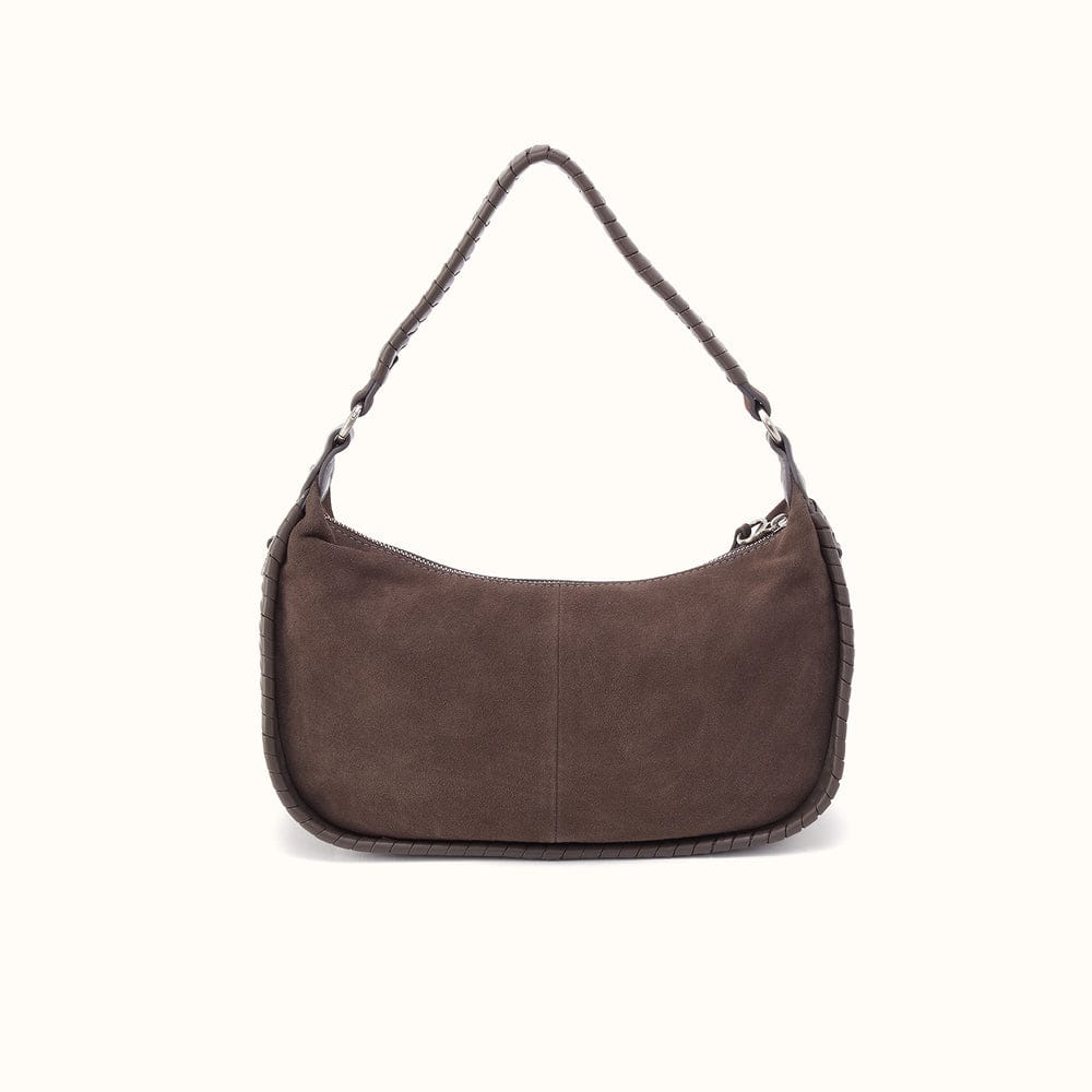Large Mia Crescent Hobo Suede Leather - Hearthstone