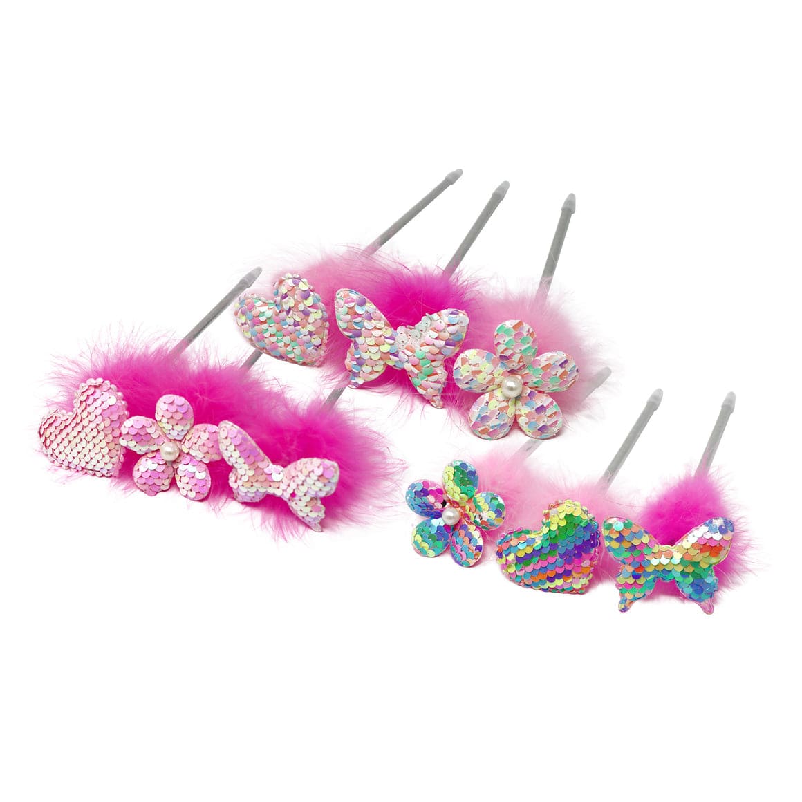 Pink Poppy Fluffy Sequin Pen - Little Miss Muffin Children & Home