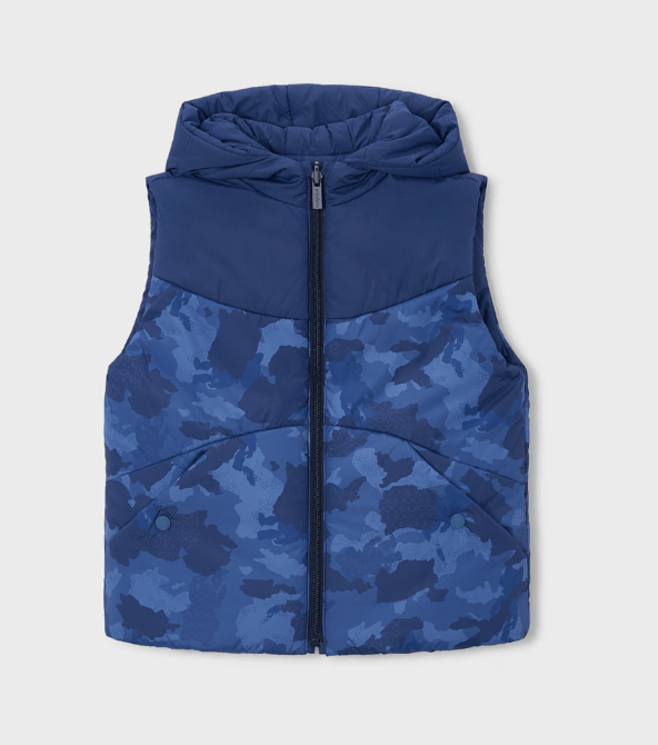 Reversible Hooded Puffer Vest