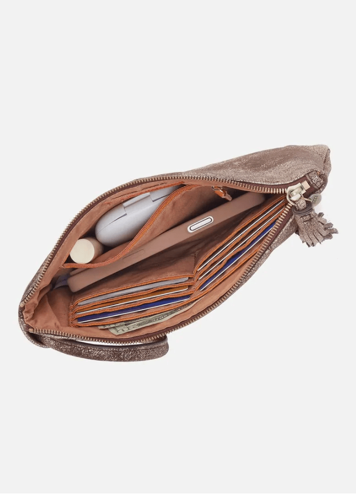 Sheila Soft Ring Clutch in Cocoa Platinum