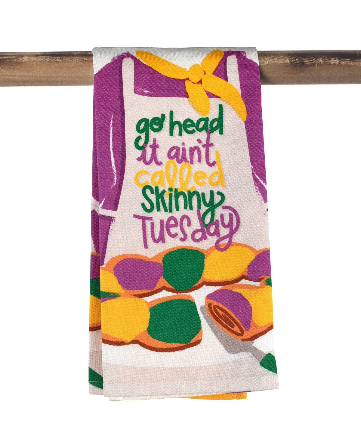 The Parish Line The Parish Line It Ain’t Called Skinny Tuesday Kitchen Towel - Little Miss Muffin Children & Home