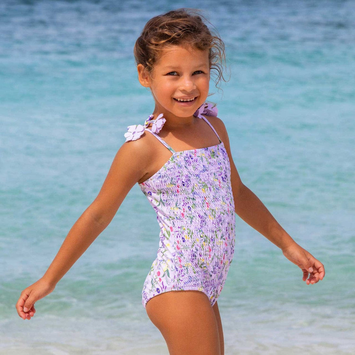 Smocked Wildflower Fields 1pc