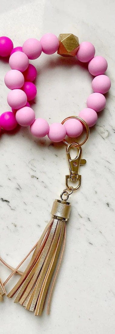 Lanyard Lovebirds O Wristband Keychain Gold Tassel - Little Miss Muffin Children & Home