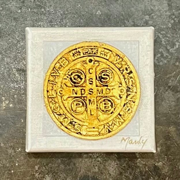 Dana Manly Art Dana Manly Art St Benedectine 4x4 - Little Miss Muffin Children & Home