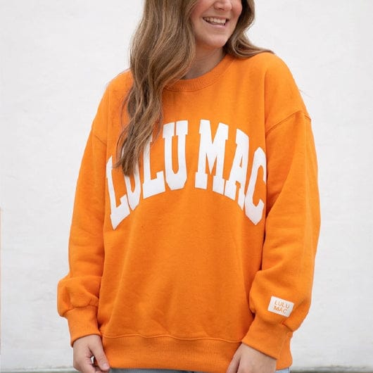 Women's Lulu Mac Tennessee Orange/White Puff Sweatshirt