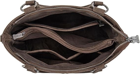 Coffee Genuine Hair-On Cowhide Tote