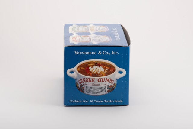New Orleans Restaurant Recipe Soup Bowls with Handles | Set of 4 | Ceramic | Youngberg & Co