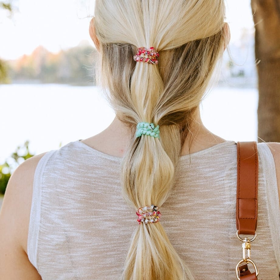 Small Spring Splash Hair Ties Spiral Hair Coils