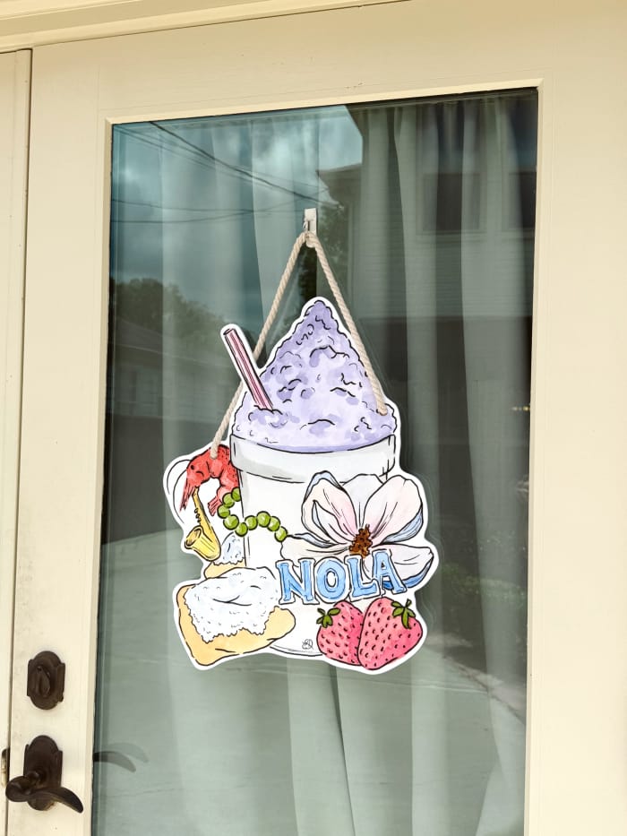 NOLA Snoball Door Hanger