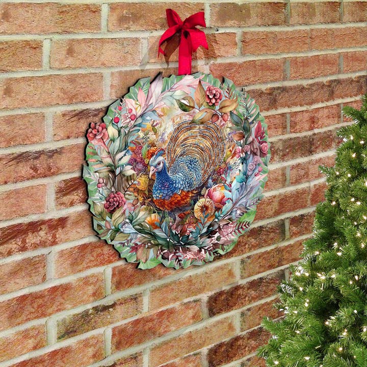 Thanksgiving Turkey Wreath Door Hanger