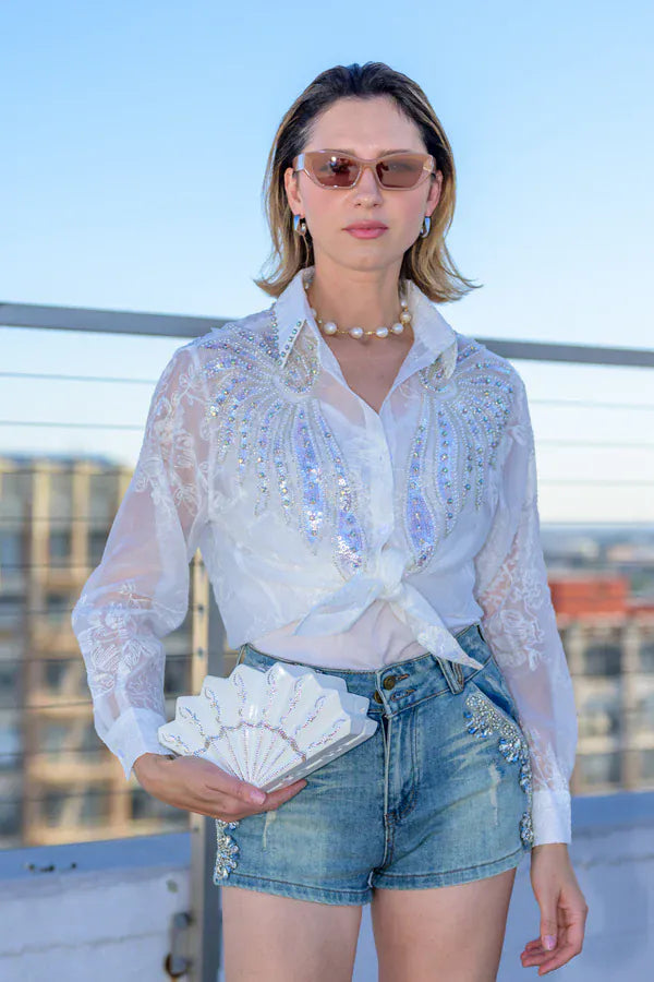 Beyonca Luxury White Shirt by Timmy Woods Beverly Hills