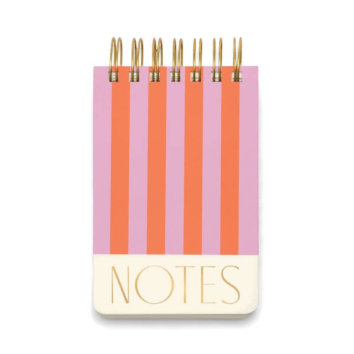 Twin Wire 4"x6" Notepad with Stripes