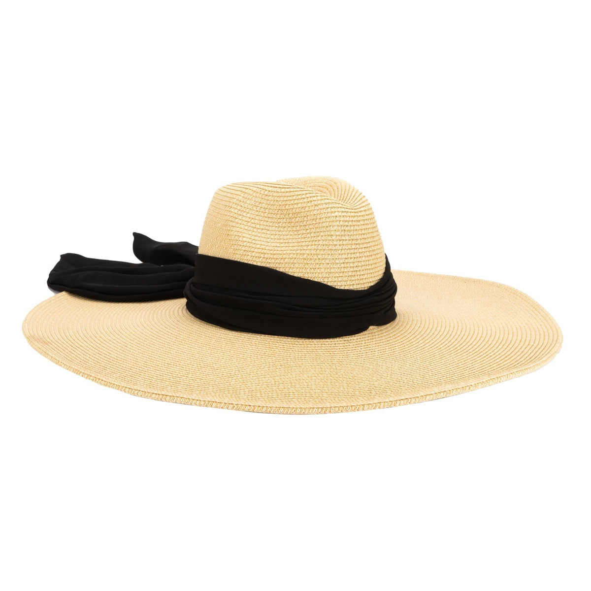 Boardwalk Ultrabraid Pinch Crown Wide Brim Sun Hat with Printed Fabric Band