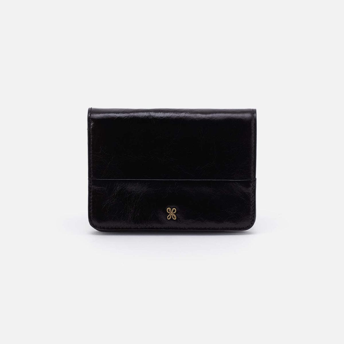 Hobo Jill Bifold Wallet in Polished Leather - Black - Little Miss Muffin Children & Home