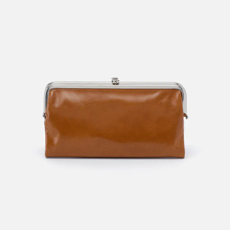 Lauren Clutch-Wallet in Polished Leather