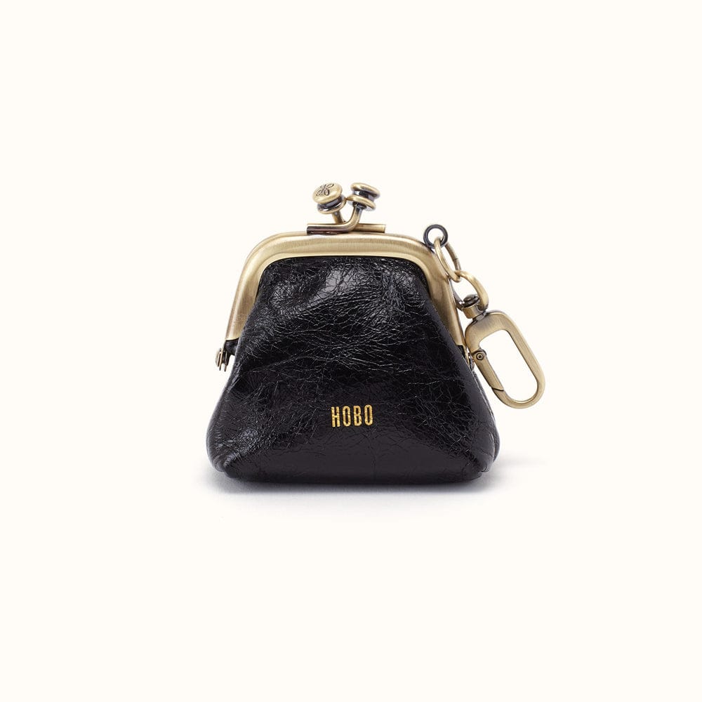 Run Frame Pouch Polished Leather - Black