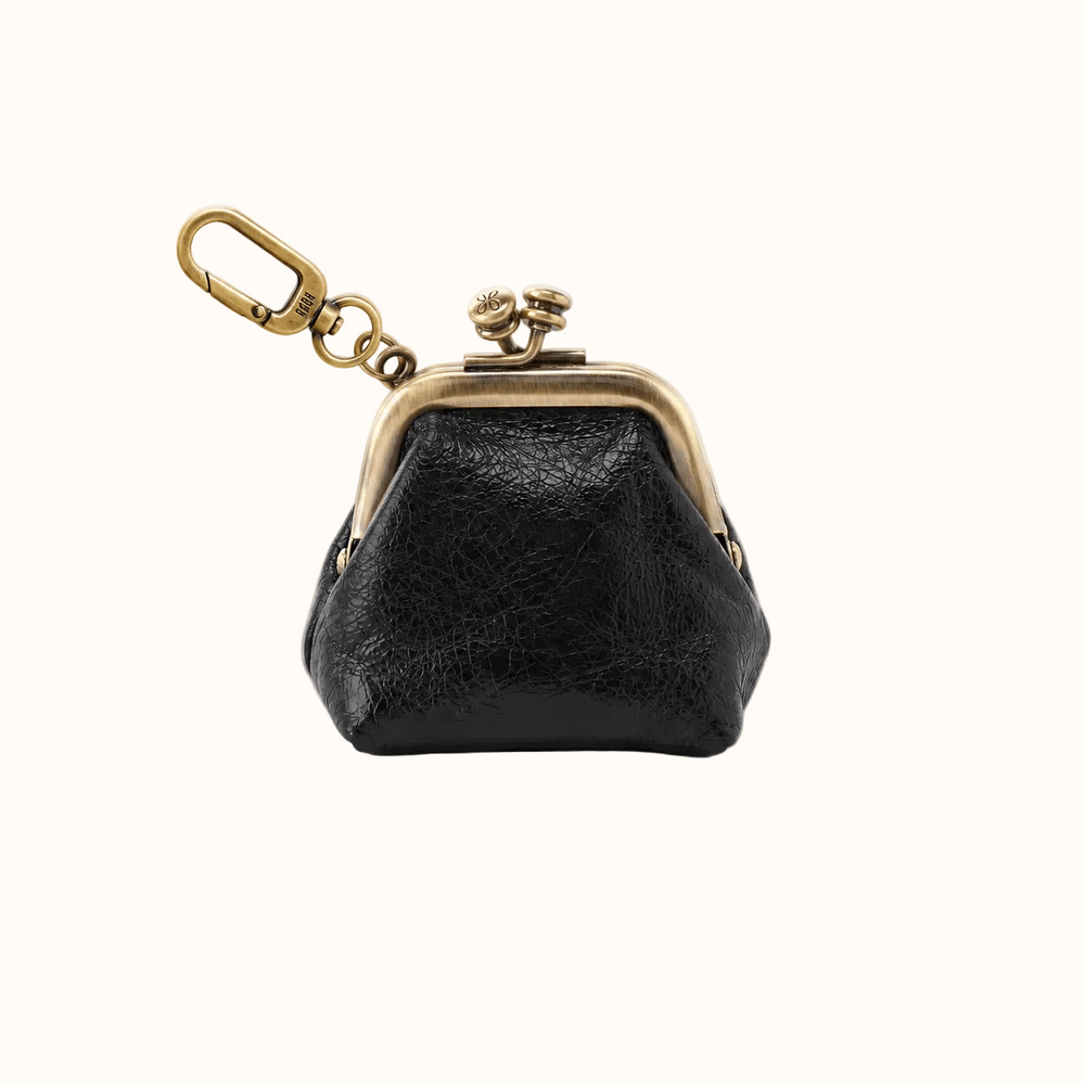 Run Frame Pouch Polished Leather - Black
