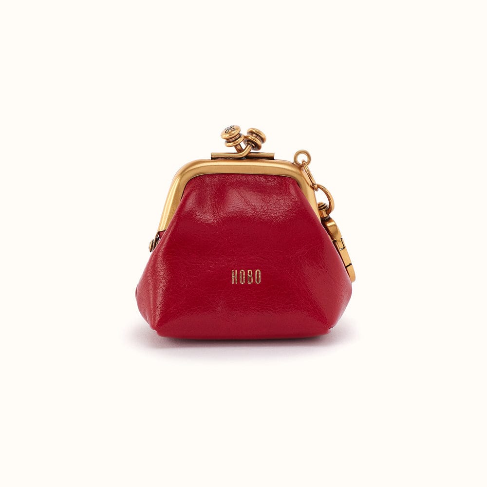Run Frame Pouch Polished Leather - True Red