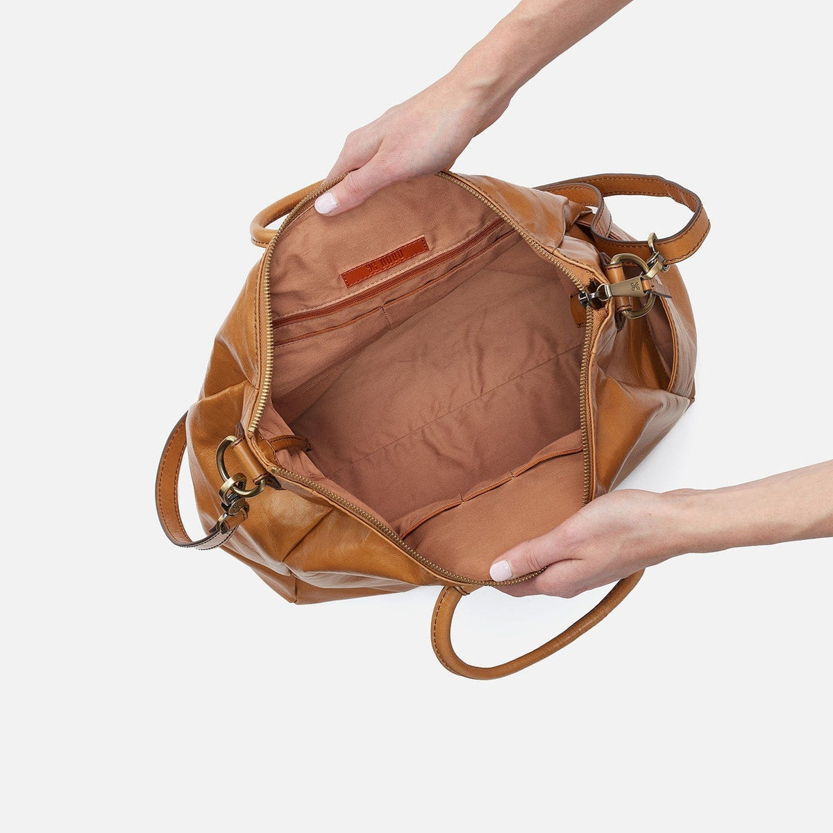 Hobo Hobo Sheila Large Satchel In Polished Leather in Natural - Little Miss Muffin Children & Home
