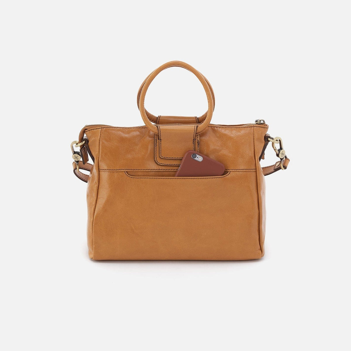 Hobo Hobo Sheila Medium Satchel In Polished Leather in Natural - Little Miss Muffin Children & Home