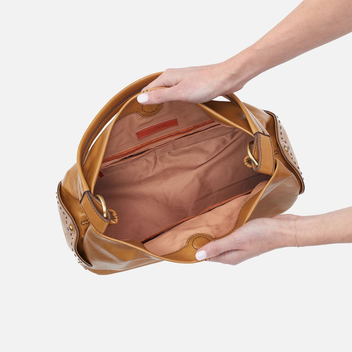 Hobo Hobo Seneca Shoulder Bag Polished Leather in Natural - Little Miss Muffin Children & Home