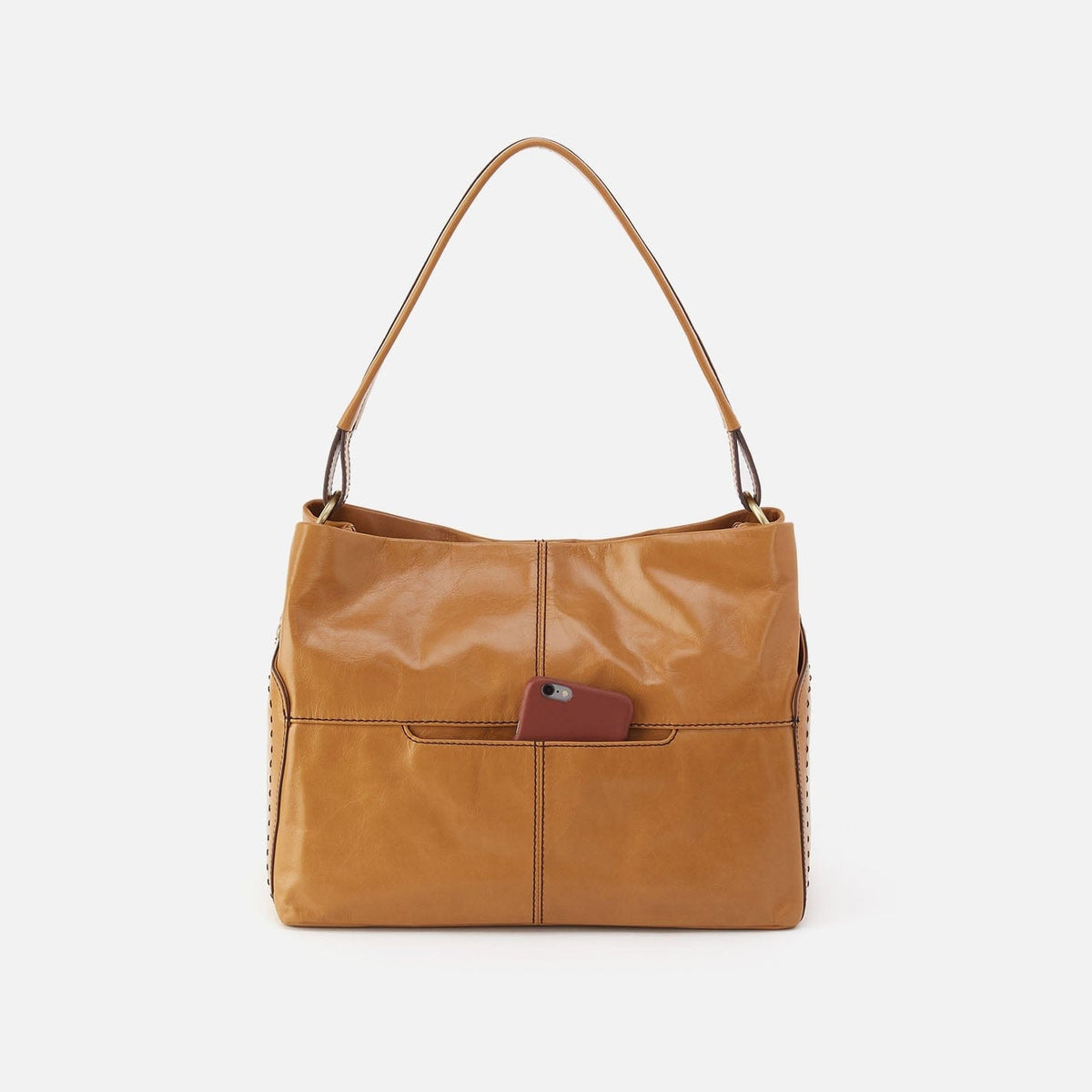 Hobo Hobo Seneca Shoulder Bag Polished Leather in Natural - Little Miss Muffin Children & Home