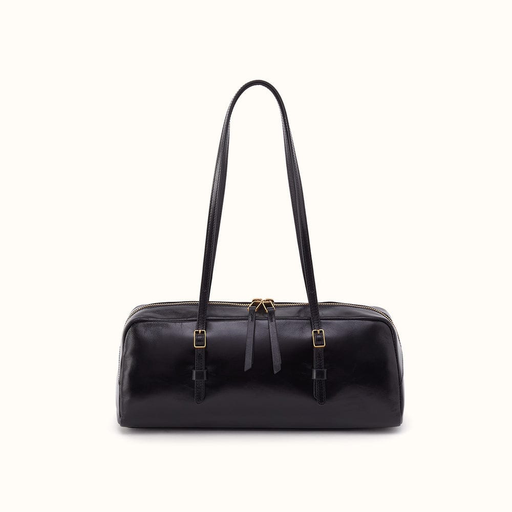 Scottie Satchel Polished Leather - Black