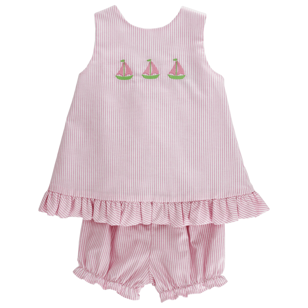 Bailey Boys Bailey Boys Sailboat Trio, Angel Dress Tie with Bloomer - Little Miss Muffin Children & Home