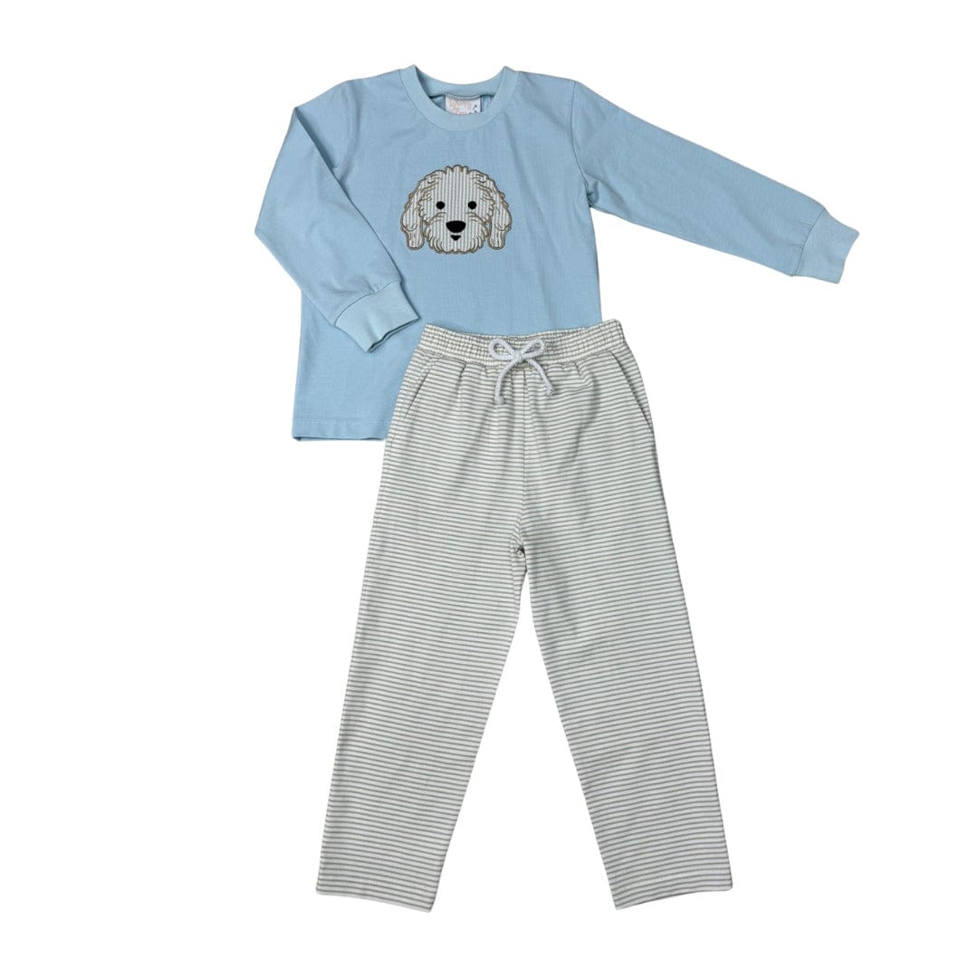 Whimsy Bay Kids Doodle Doggy Pant Set - Little Miss Muffin Children & Home