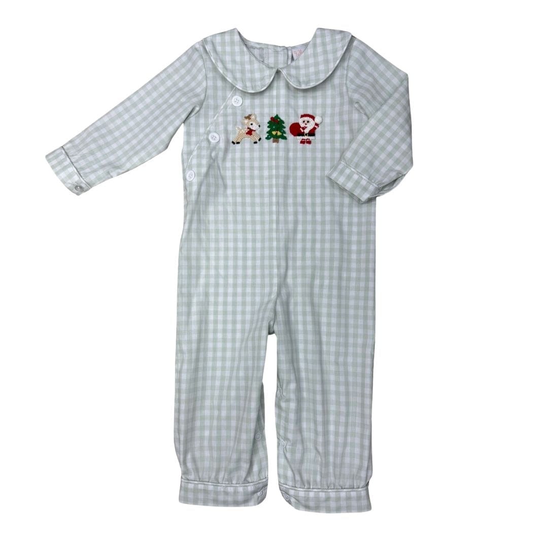 Whimsy Bay Kids Christmas Crew Collared Romper - Little Miss Muffin Children & Home