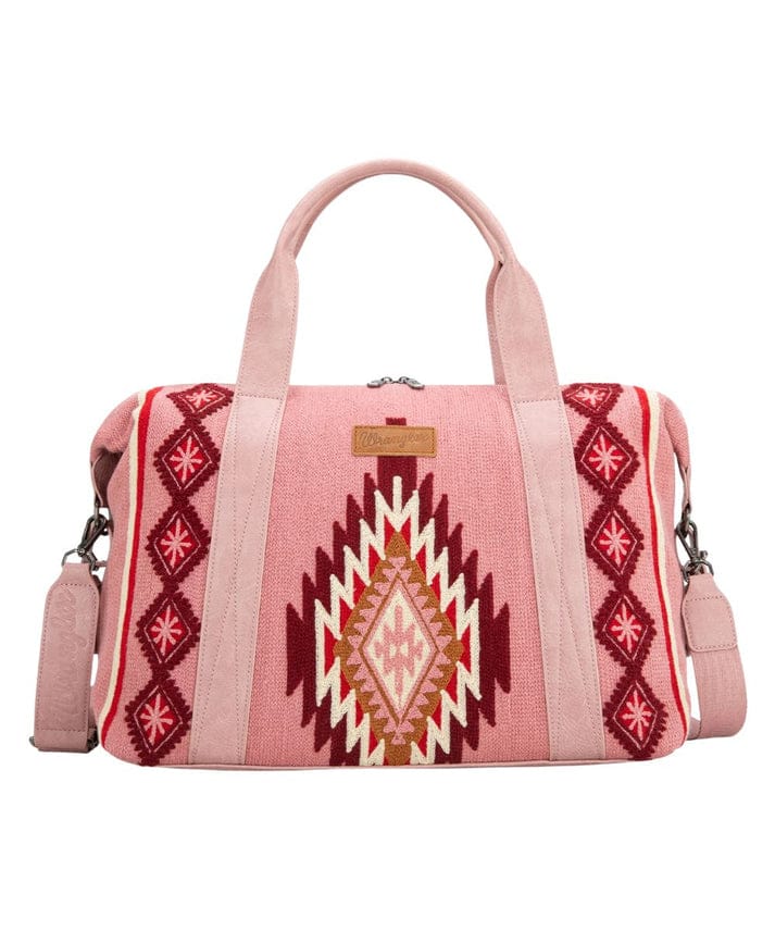 Hot Pink Wrangler Southwestern Print Duffle Bag