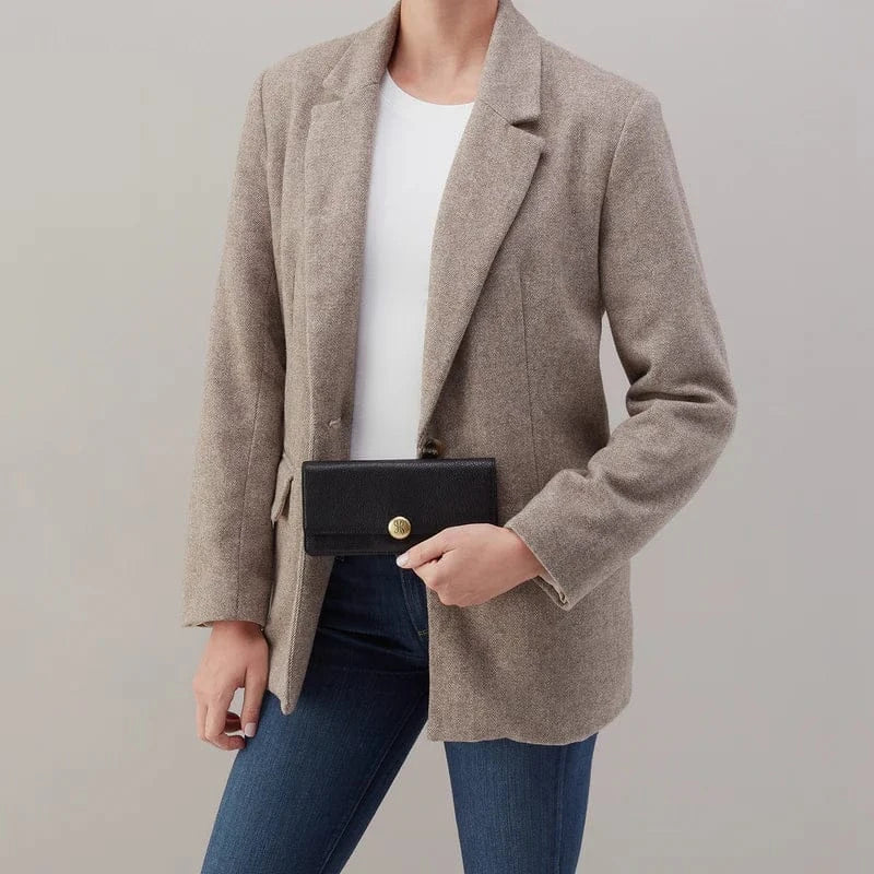 Hutton Large Wallet in Micrograin Leather