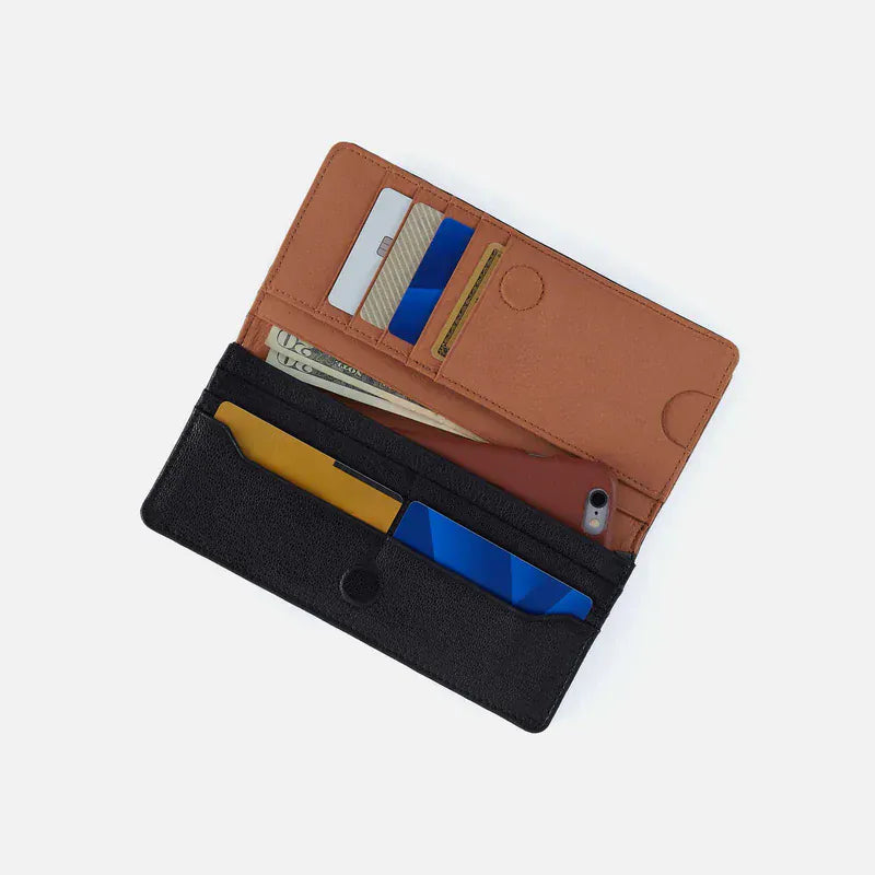 Hutton Large Wallet in Micrograin Leather