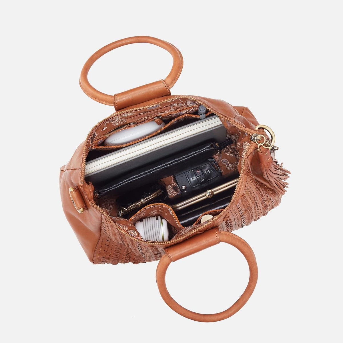 Hobo Sheila Medium Satchel in Washed Leather - Harvest Wheat - Little Miss Muffin Children & Home