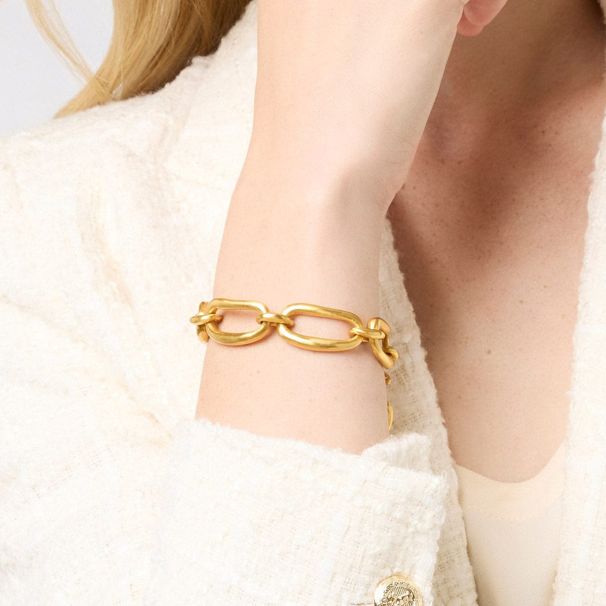 Julie Vos Julie Vos Wave Link Bracelet Gold - Little Miss Muffin Children & Home
