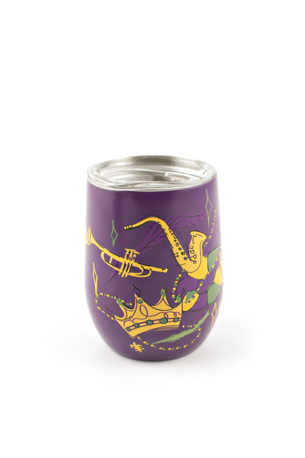 Second Line Ventures The Parish Line Mardi Gras Mask Wine Tumbler - Little Miss Muffin Children & Home