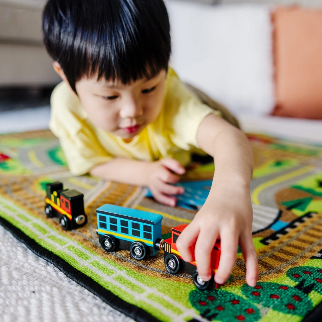 Melissa & Doug Melissa & Doug Wooden Train Cars, 8 PC Set - Little Miss Muffin Children & Home