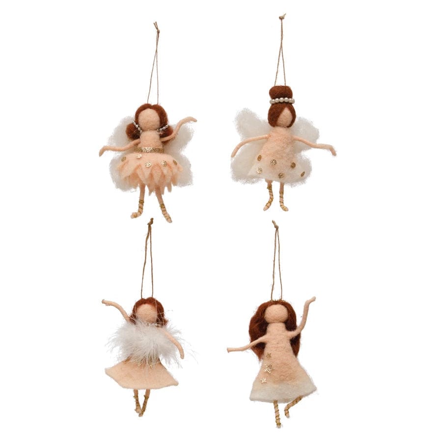 Creative Co-op Wool Felt Ballerina Ornament – Little Miss Muffin