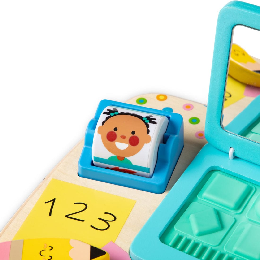 Melissa & Doug Melissa & Doug Wooden Work & Play Desktop Activity Board - Little Miss Muffin Children & Home