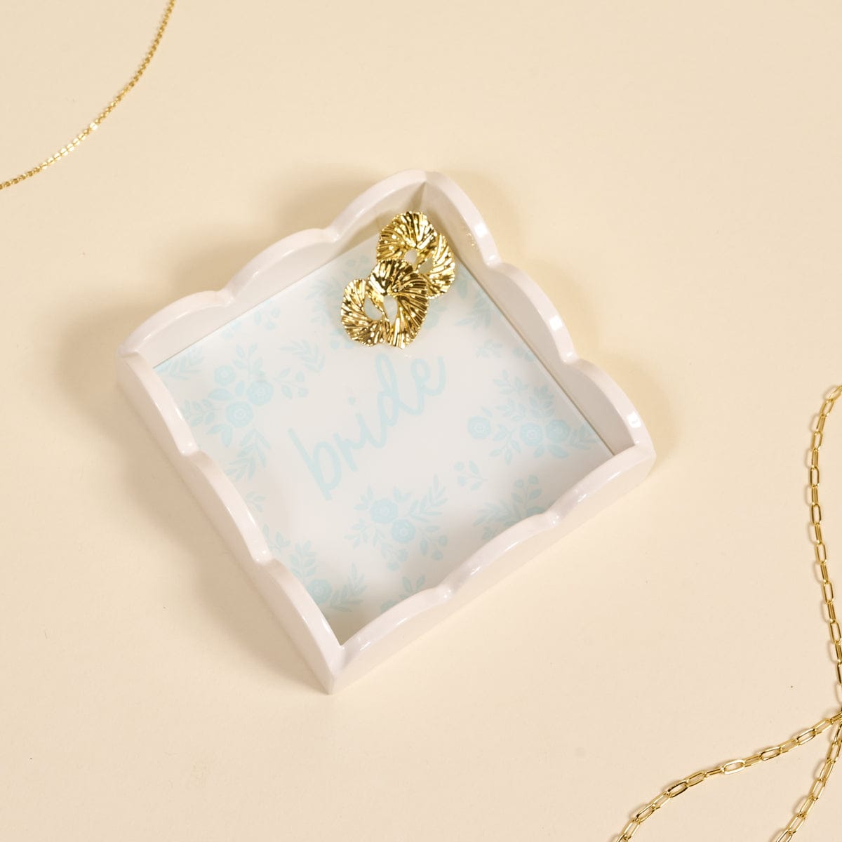 Bride Something Blue Scallop Trinket Tray