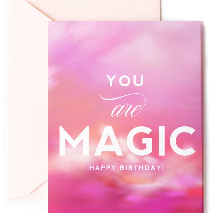 You Are Magic, Pink Barbie Happy Birthday Greeting Card