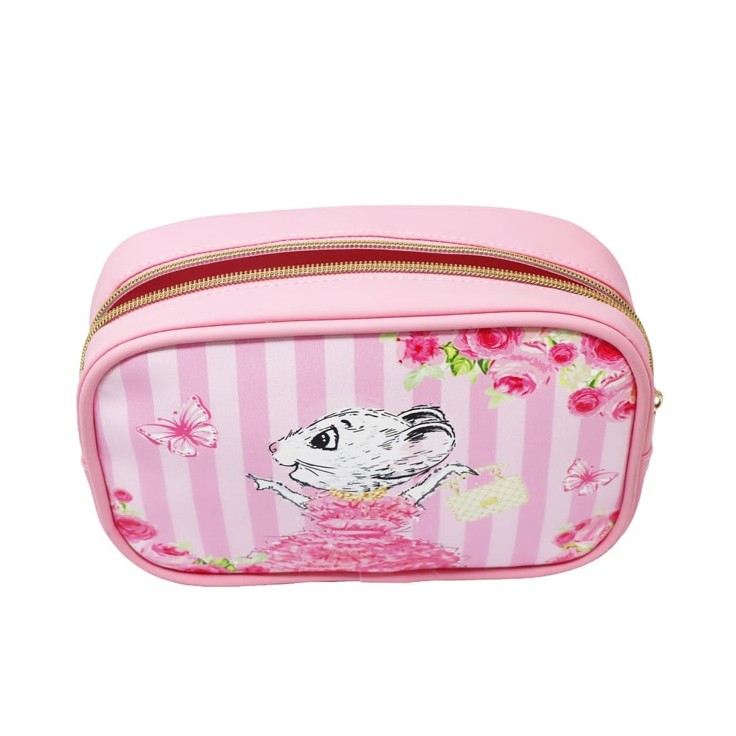 Pink Poppy Claris the Chicest Mouse in Paris Cosmetic Pouch