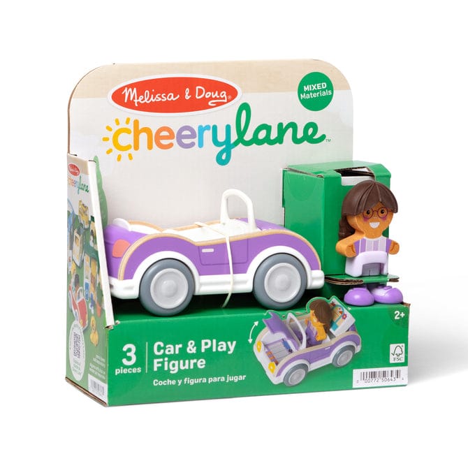 Cheery Lane Car and Play Figure Purple