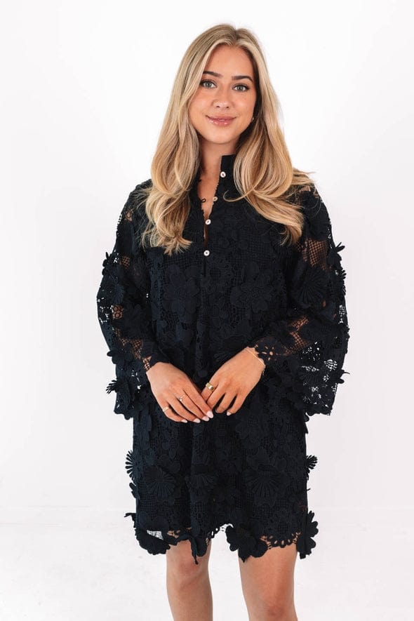 J.Marie Collections J.Marie Collections The Seraphina Dress in Black - Little Miss Muffin Children & Home